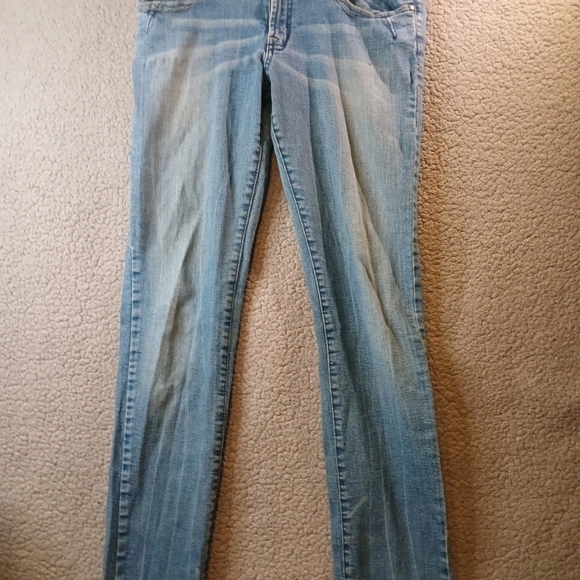 Miley Cyrus Max Azria Women's Size 5 Blue Denim Jeans Distressed - Picture 1 of 11
